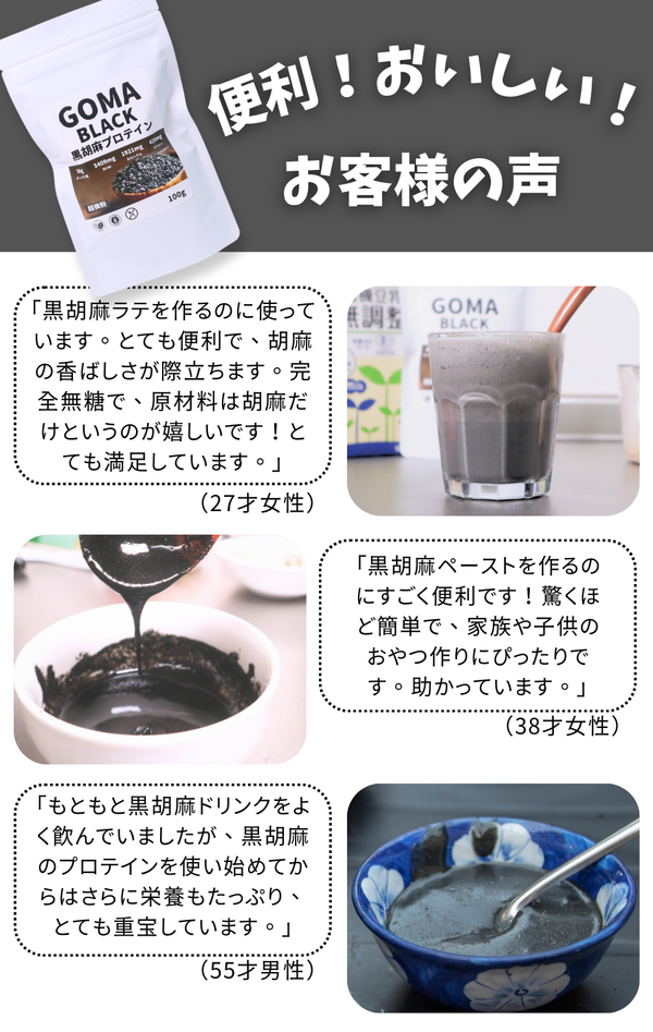 GOMA BLACK <br>黒胡麻プロテイン＜1kg＞